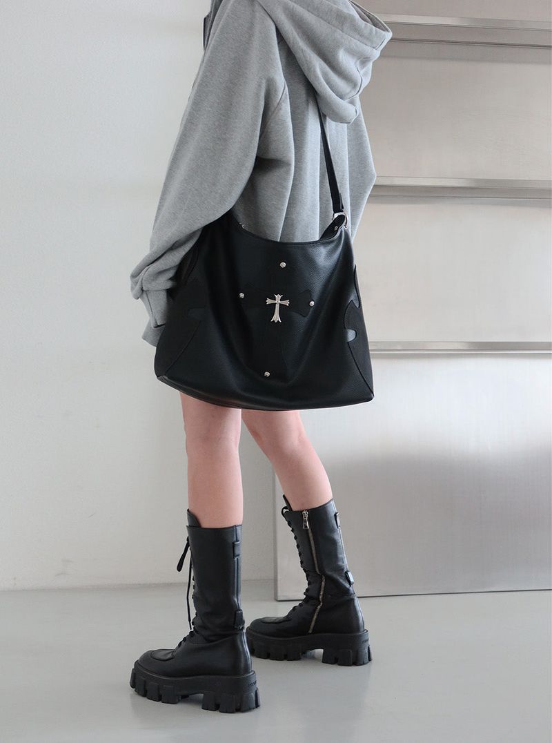 Chromium Patch Cross & Shoulder Bag