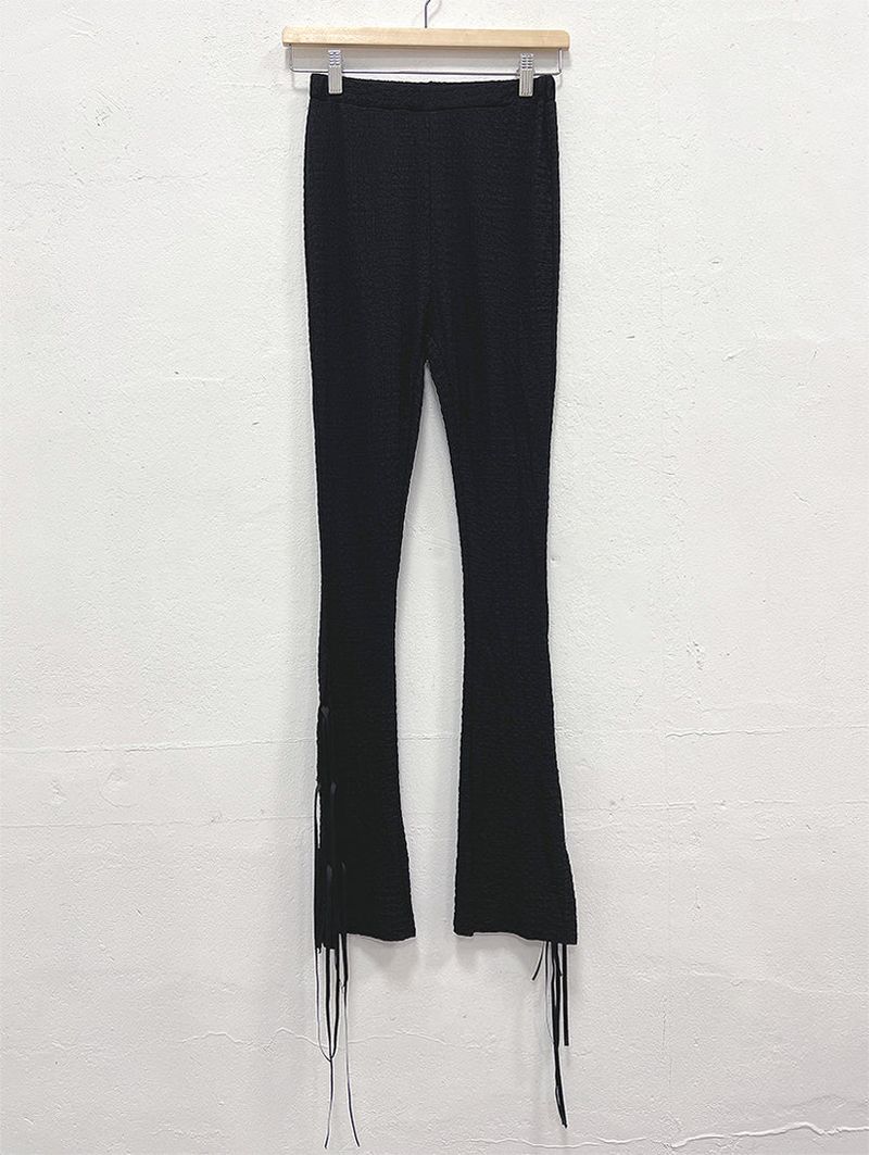RIBBON BOOTCUT LEGGINGS (4COLOR)