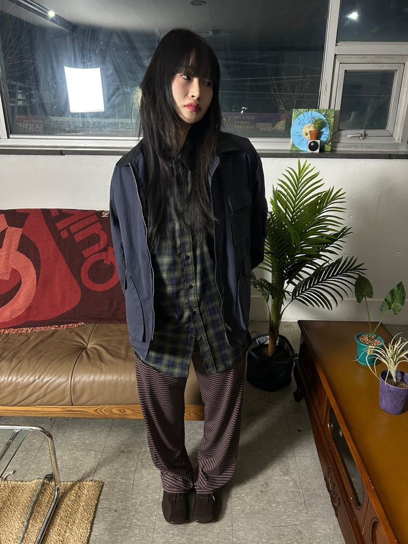 (3colors) stripe natural pants