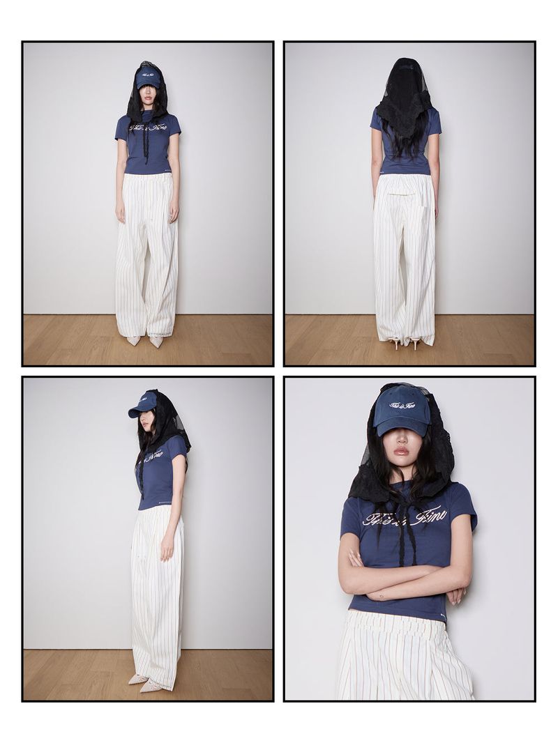 Cropped Signature Tee