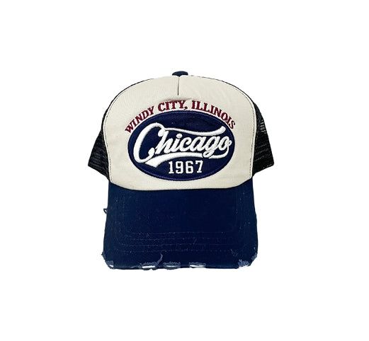 Chicago Damage Mesh Ball Cap