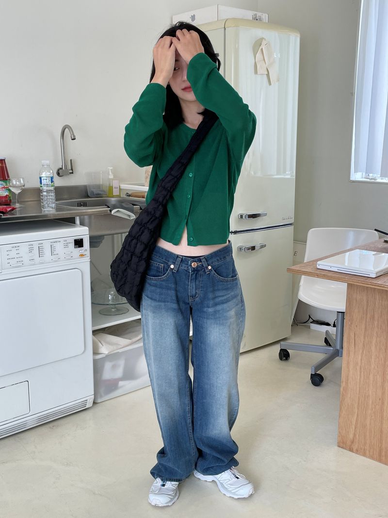 Low waist washing jean 