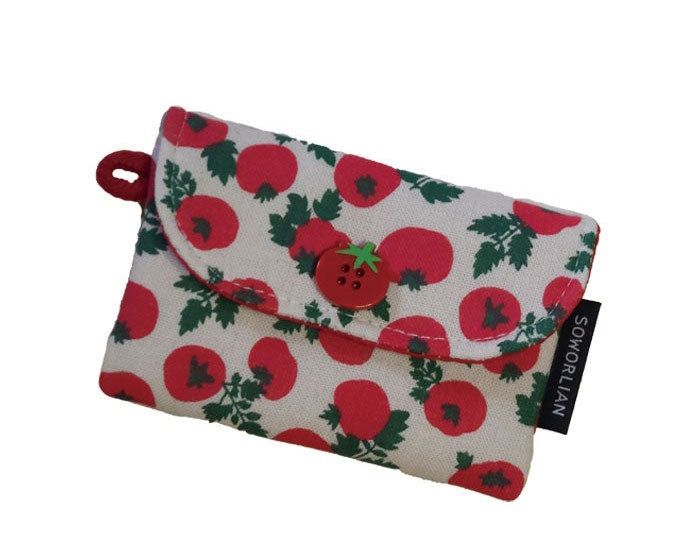 Simple Card wallet _Red Tomato