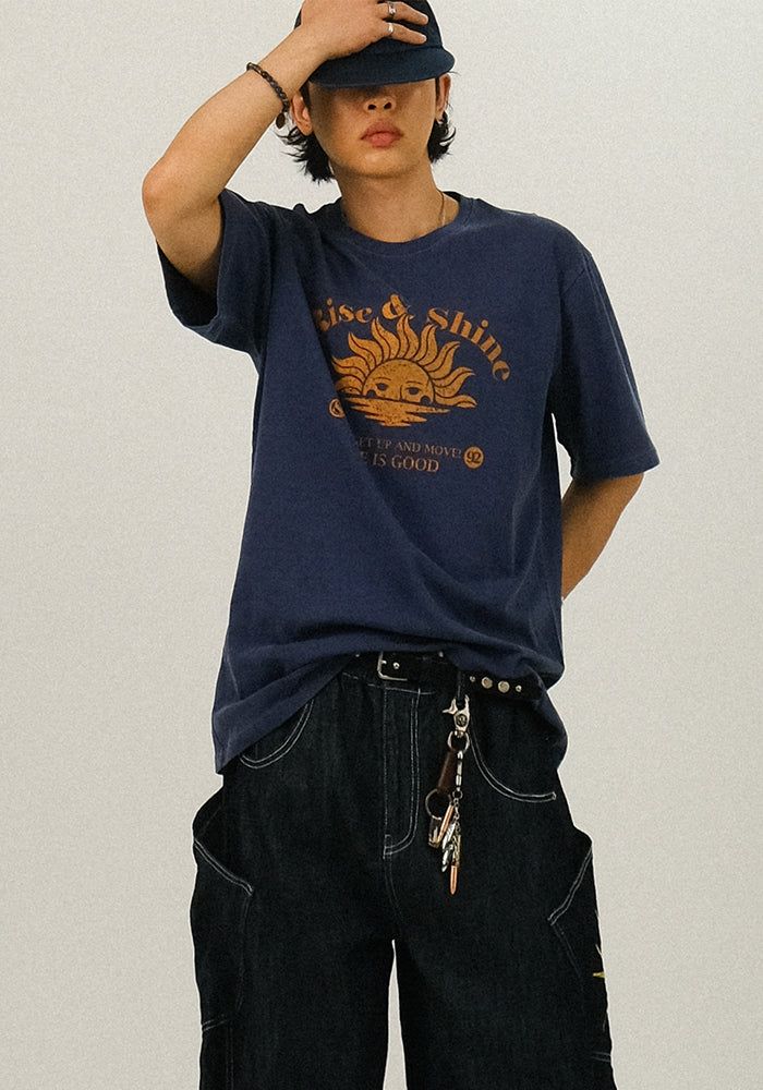 SEMIKAJI(セミカジ)の「PRライズ ピグメント ハーフ ティー(トップス)」