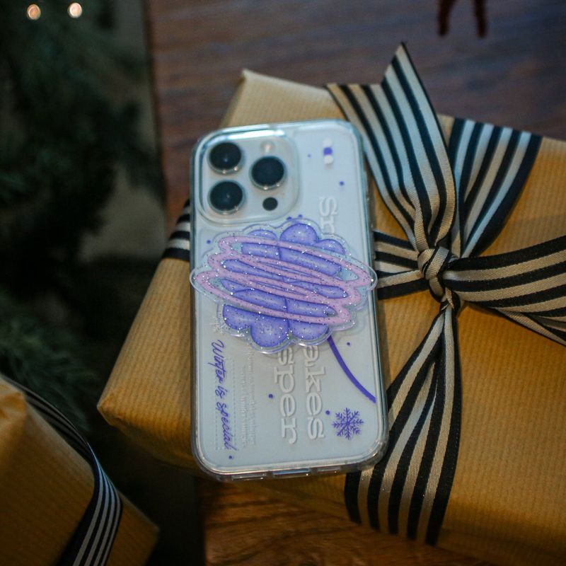 【MADE】(2type) Snow Violet Jelly hard Phone case