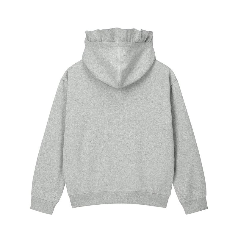 God Complex Ruffle Hoodie - GREY