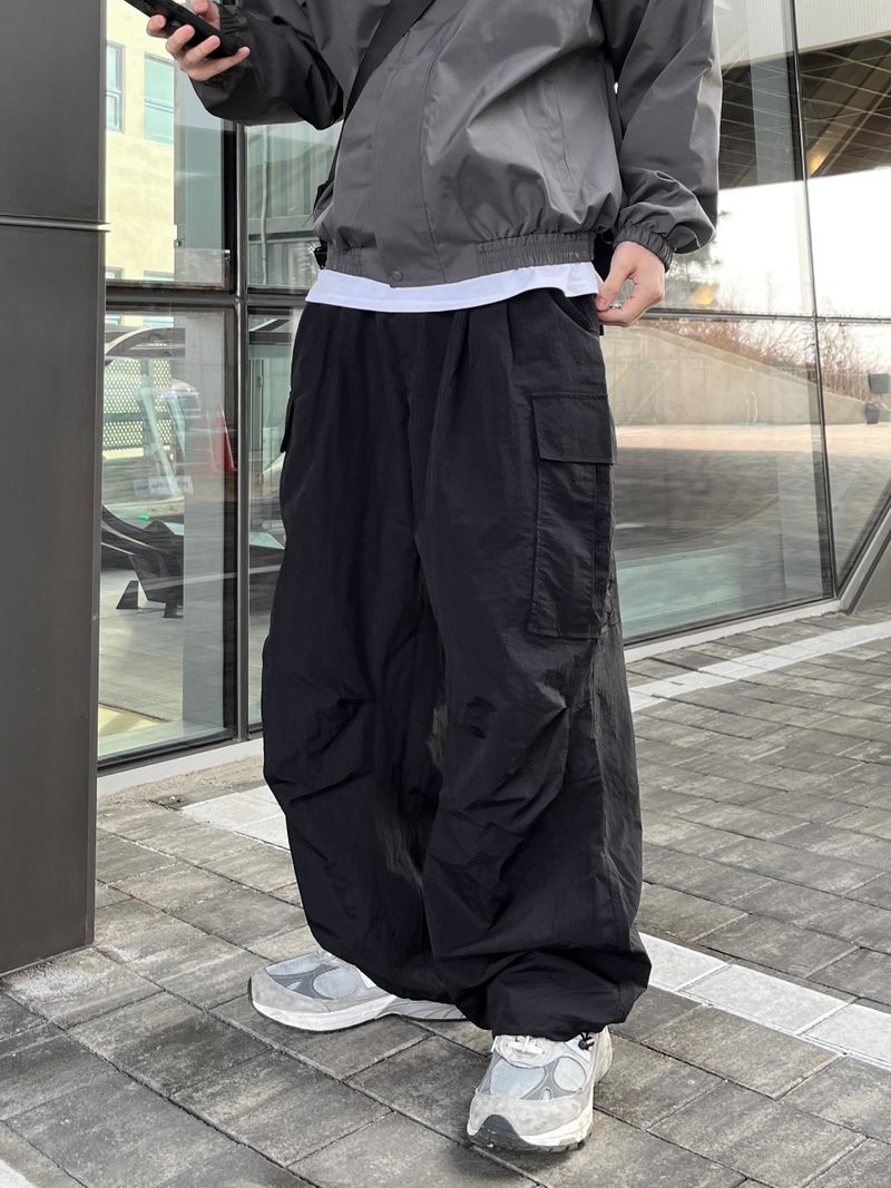 Squre hood windbreaker