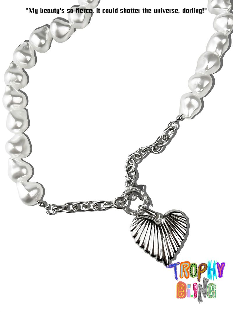 Pearl Heart Necklace