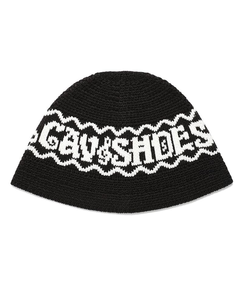 cavish（カビシ）の「CLEF KNIT BUCKET HAT BLACK(CV2EFUAB30A)（Hats）」