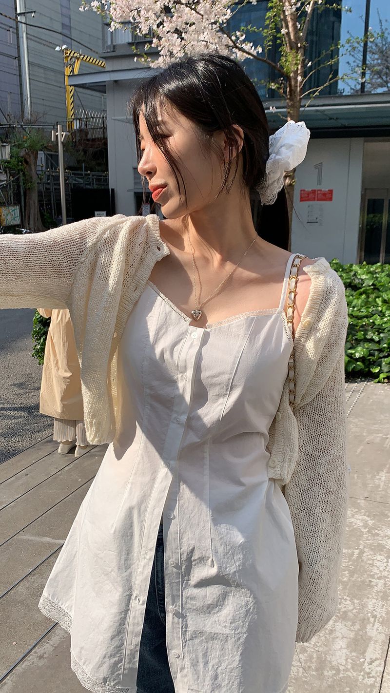 Vanilla two-way lace dress