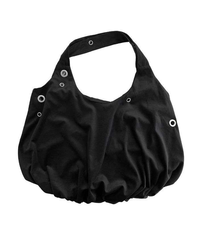 Dumpling Eyelet Shirring Shoulder Bag