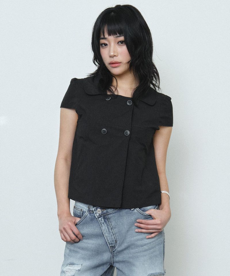 MIDNIGHT MOVE（ミッドナイトムーブ）の「2 bt blouse (black)（Tops）」