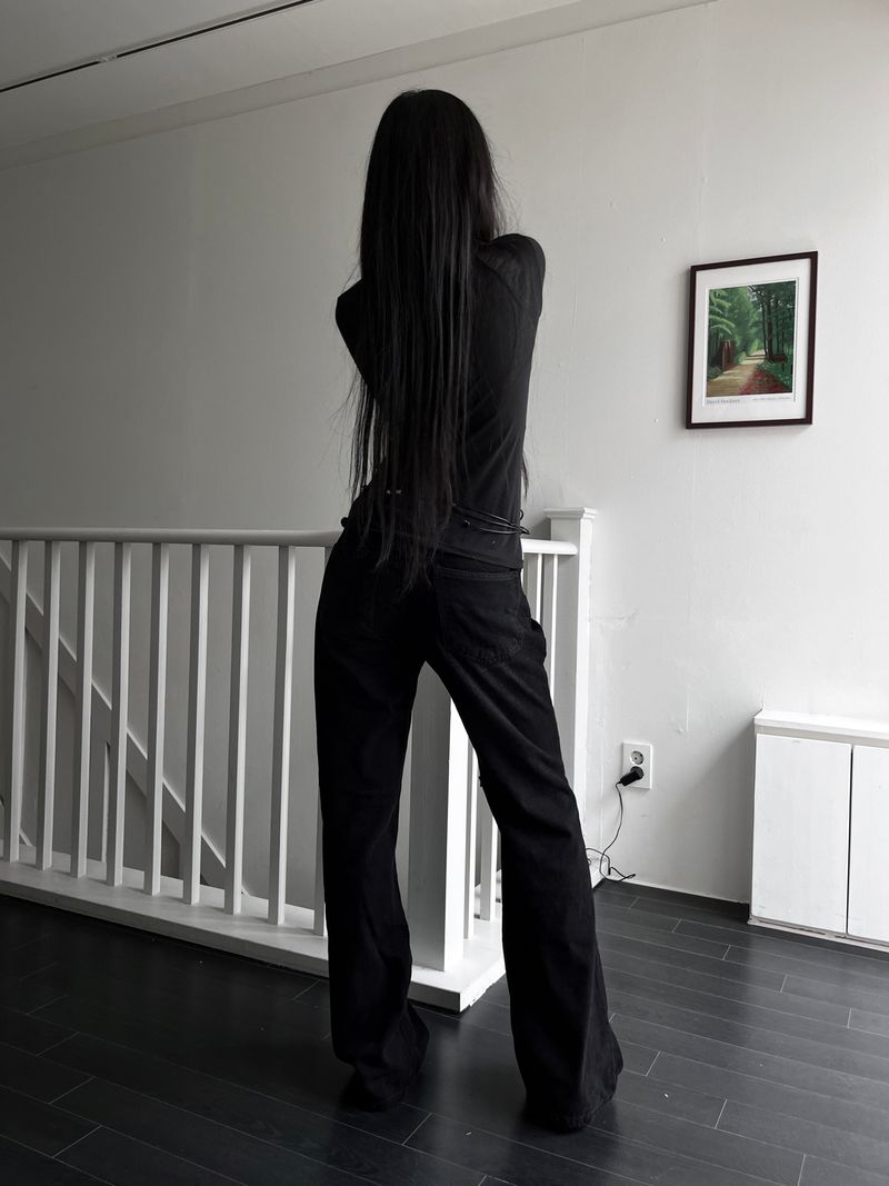 velvet slim bootcut denim