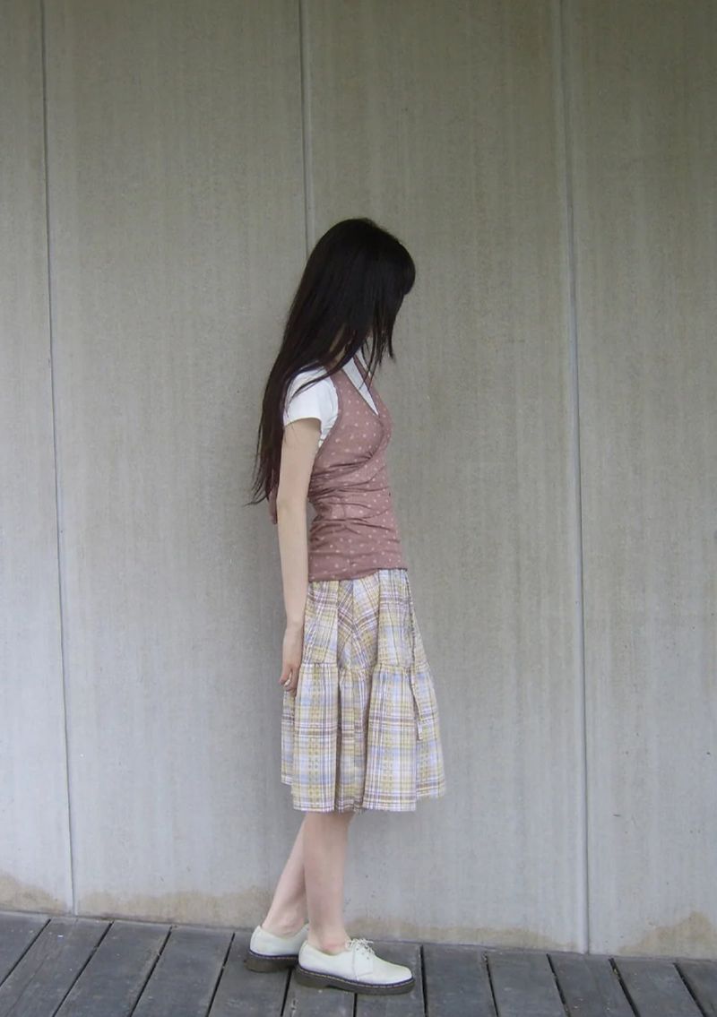tie dot sleeveless