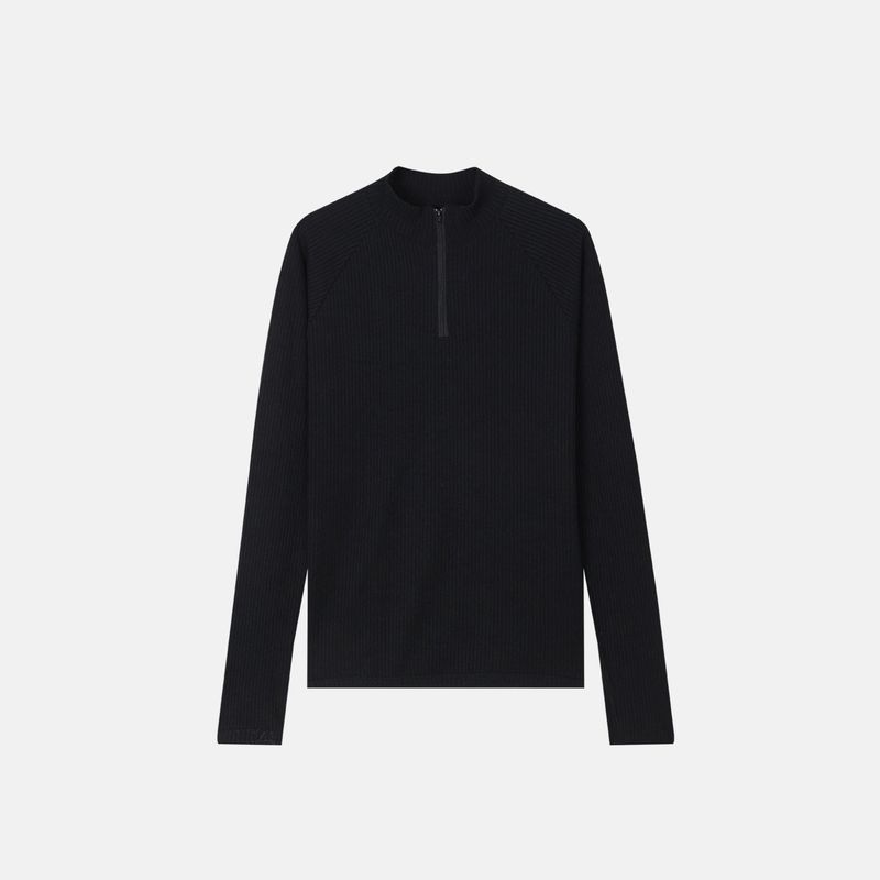 Ron musclefit half zipup knitwear