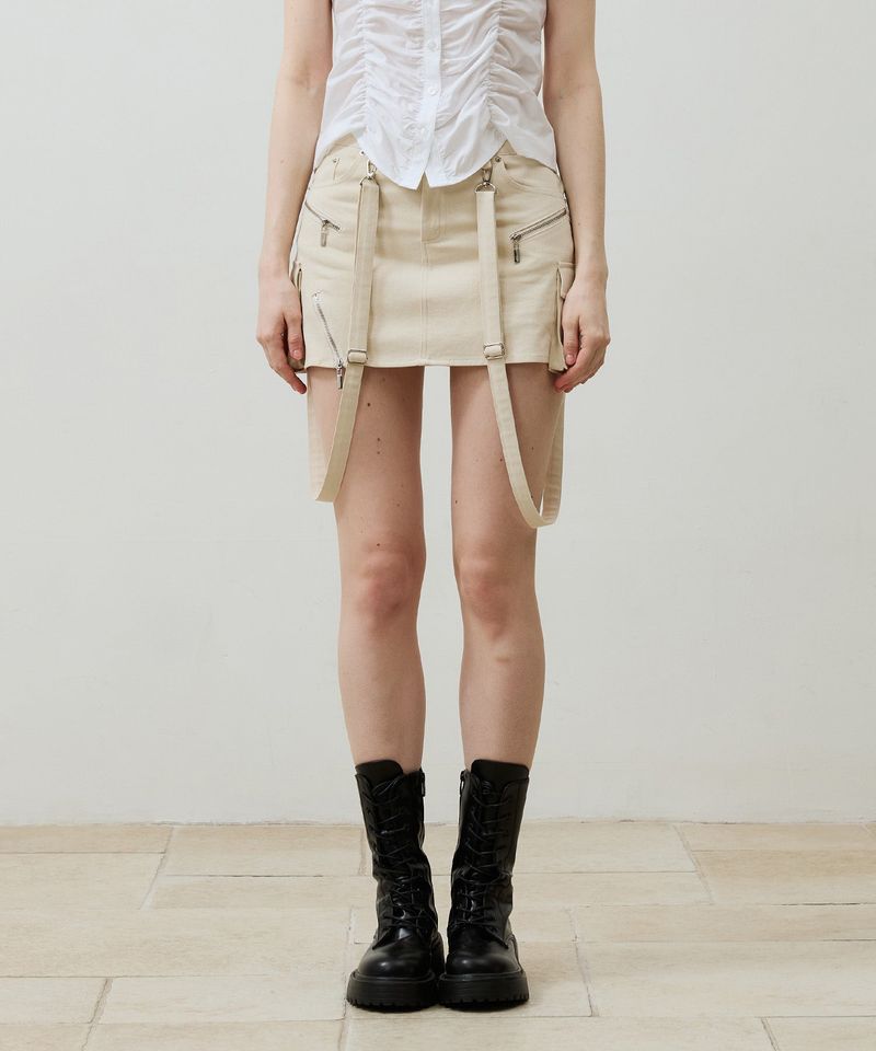 ARIKIM（アリキム）の「BELLA MINI SKIRT PANTS / BEIGE（Skirts）」