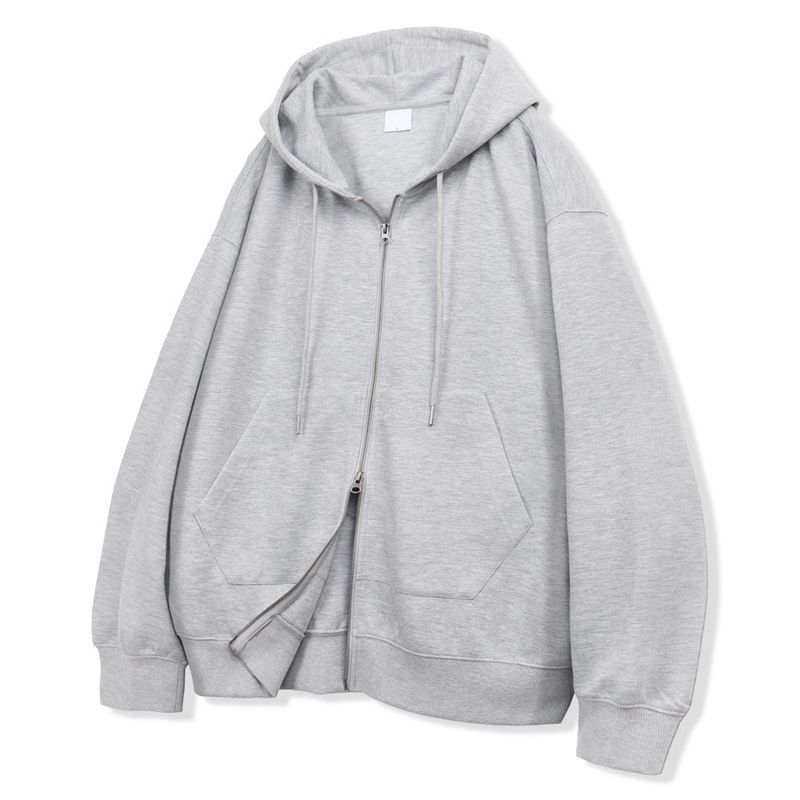 2way Oversized Zip-Up Hoodie - 2COLOR