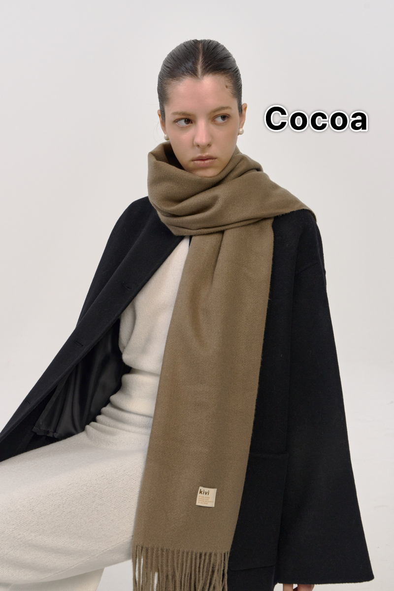 plain knit muffler scarf (12COLOR)