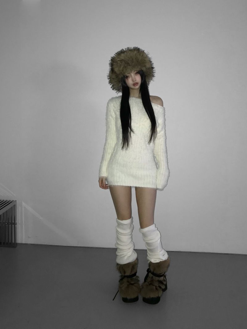 THEAIRTOWN(ザエアータウン)の「evelyn sopt knit( 2 color) (Tops)」