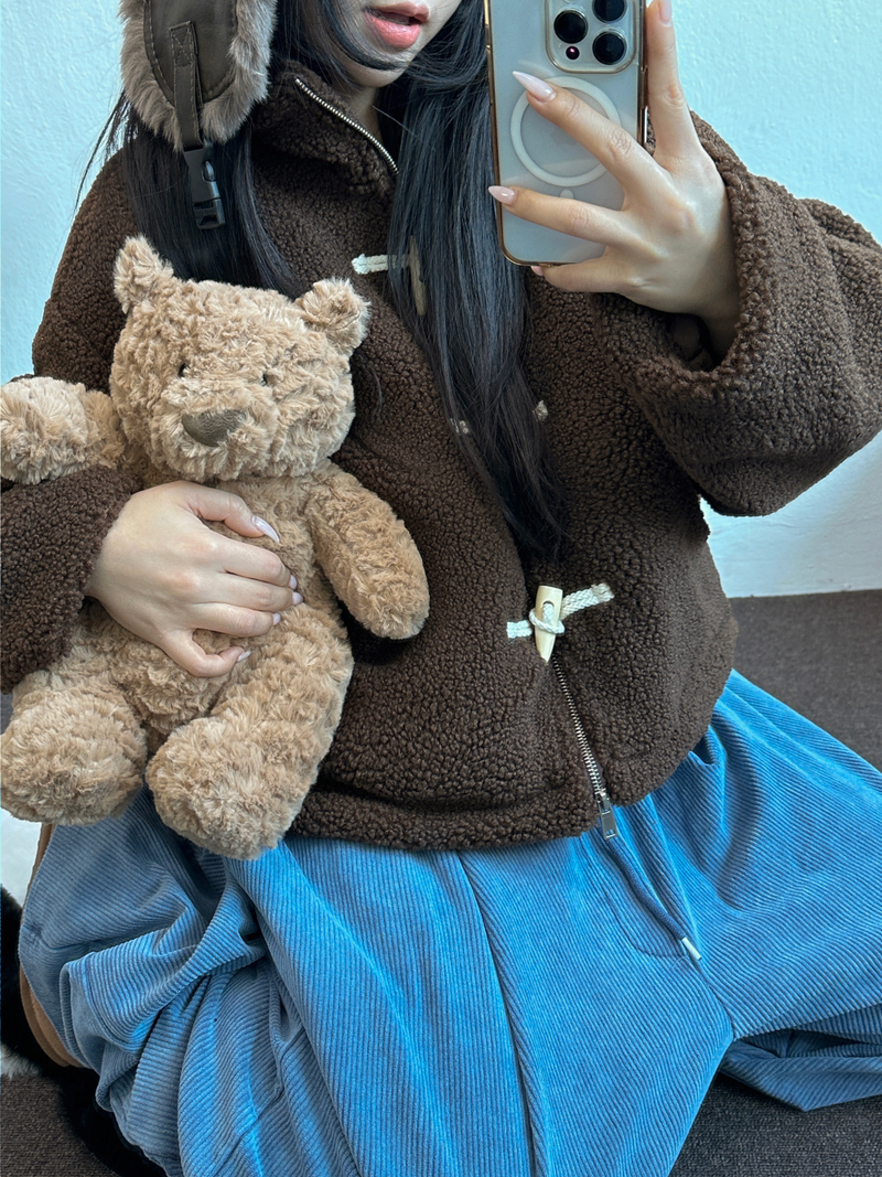 CCORTTI（コルッティ）の「TEDDY CURLY🤎CUTIE PETIT ZIP UP 🤎🧸🐏3COLOR（Jackets/Outerwear）」