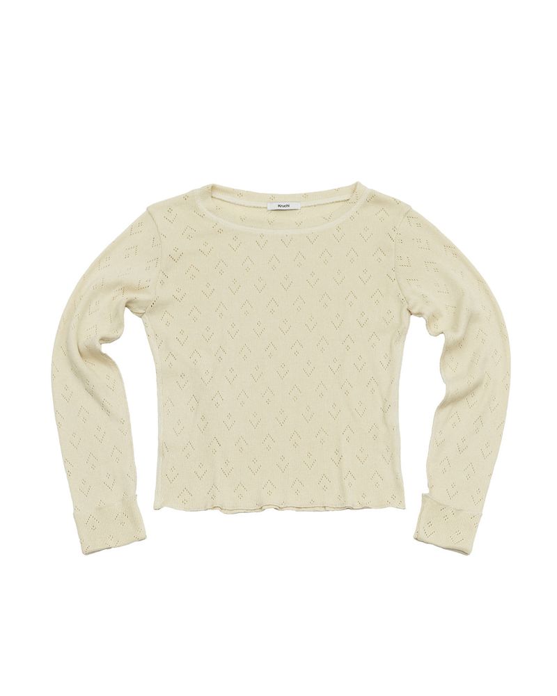 KRUCHI（クルチ）の「Punching Knit (CREAM) WOMENS（Tops）」