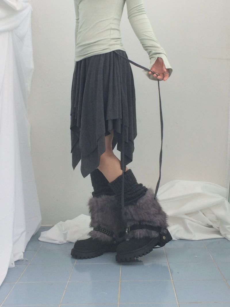 ribbonline wave skirt