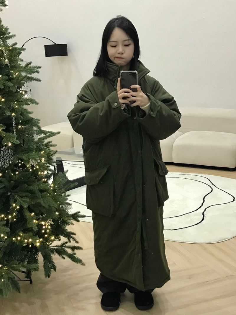 (quilted beam) Biei raglan padding coat