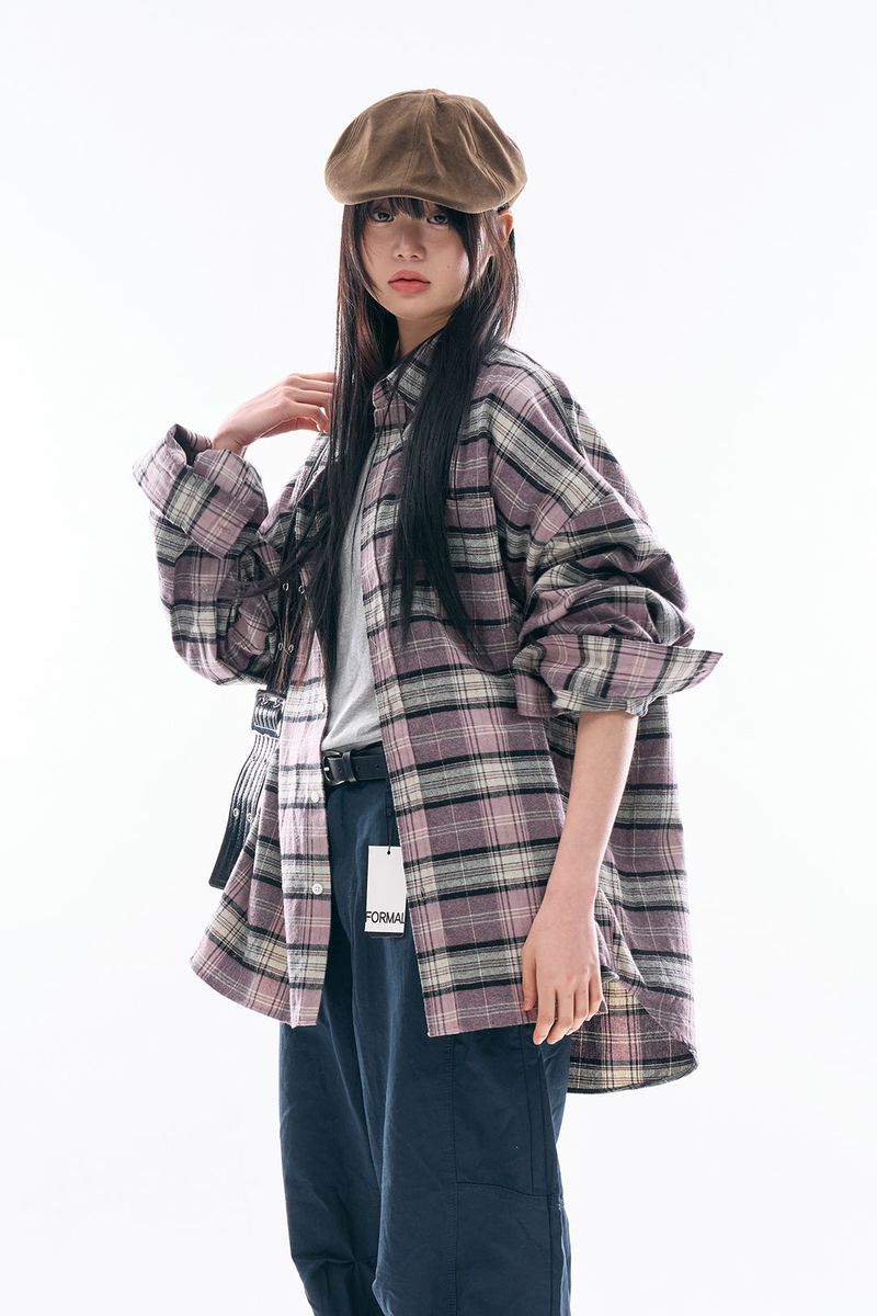 Norton casual daddy check shirt
