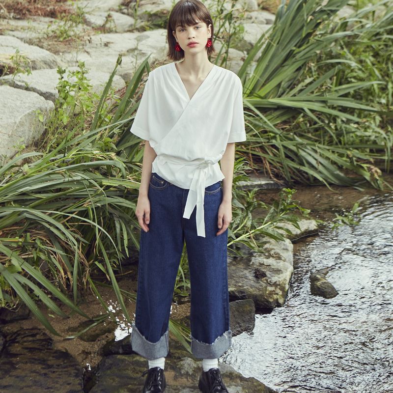 VITALSIGN（バイタルサイン）の「[LINE] Wrap Strap Blouse（Tops）」