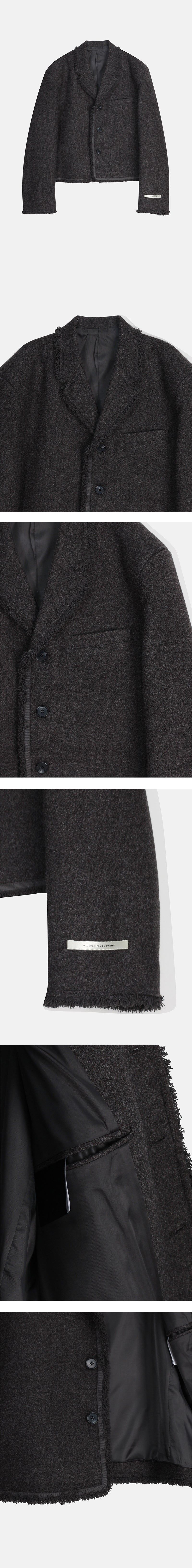 [F/W] Crop tessel jacket(2color)