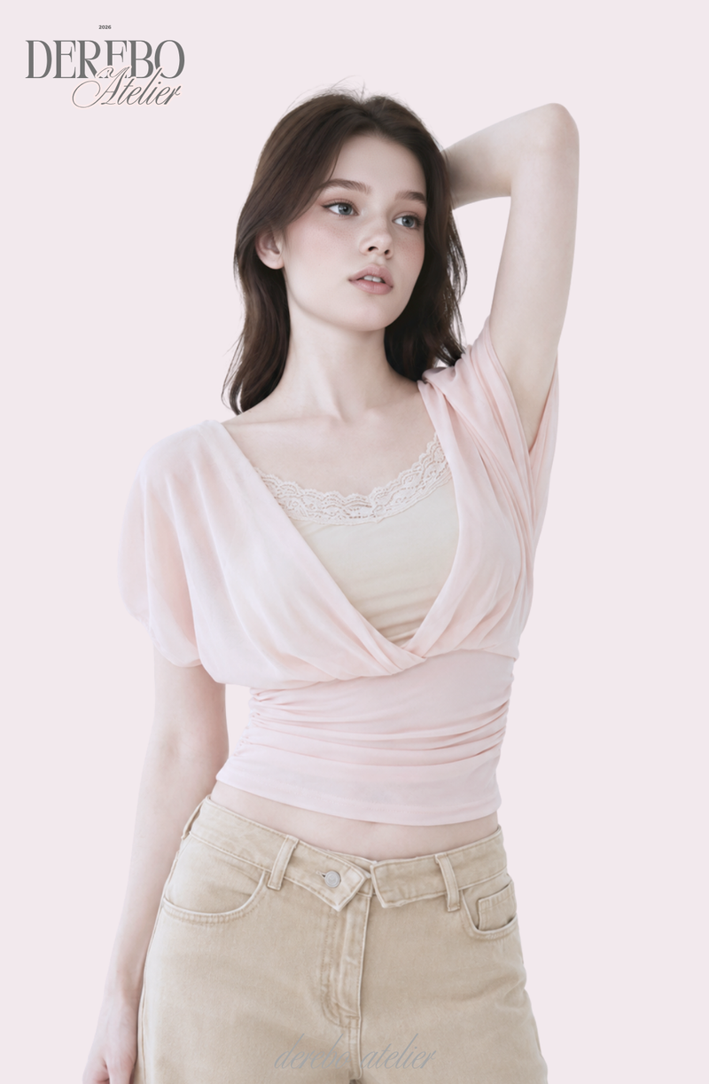 Baby Bloom Chiffon Shirring Top