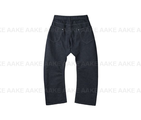 (NON-FADE) アーチストライプデニム