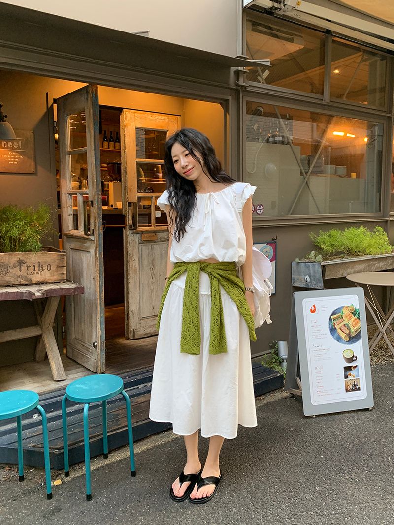 [MADE] Weare Ribbon Puff Blouse