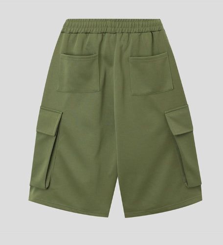 Toffee Wide Cargo Bermuda Pants