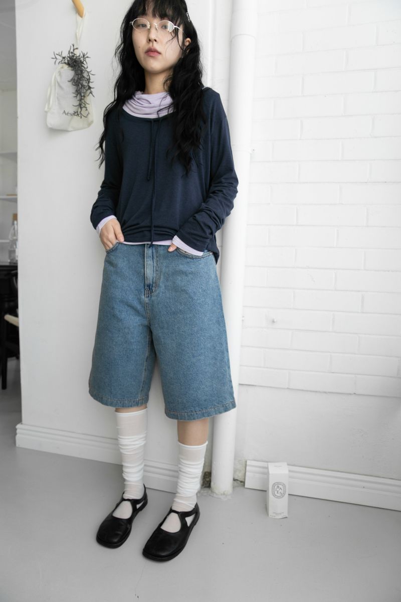 gauze long socks(2colors)