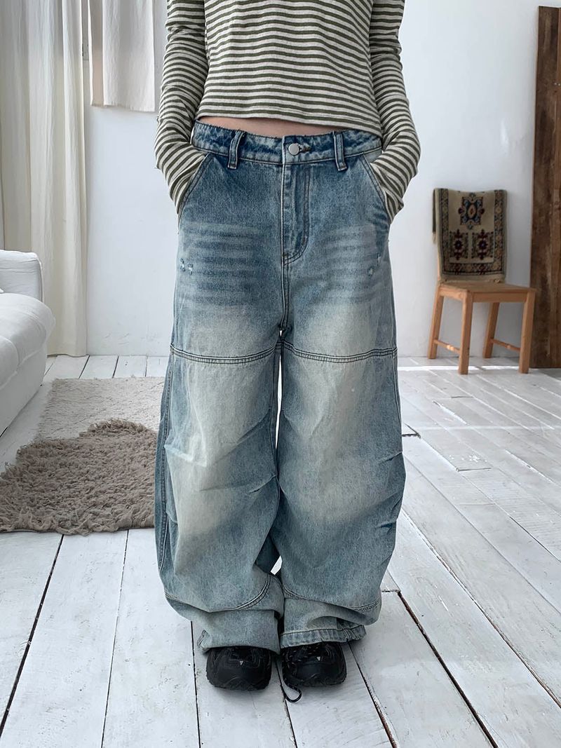 MUZESEOUL(ミューズソウル)の「Slit wide denim pants(Pants)」