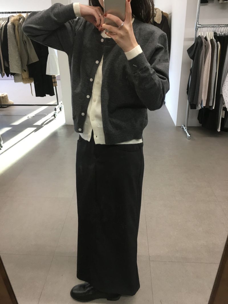 Slit Long Skirt (2 Colors)