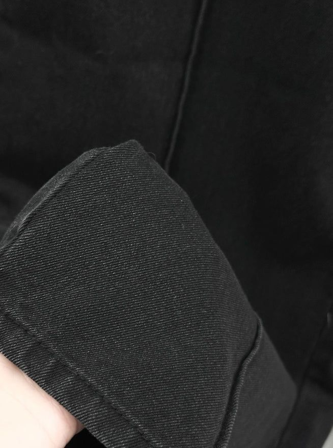 Machi Snap Adjust Incision Black Denim
