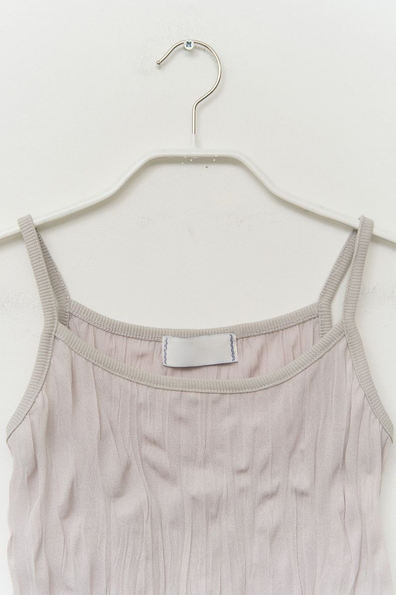 (W) Dun Wrinkled Scarf Top