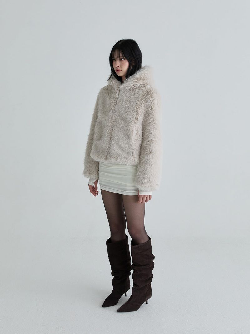 Hoodie fur jumper (Gray)
