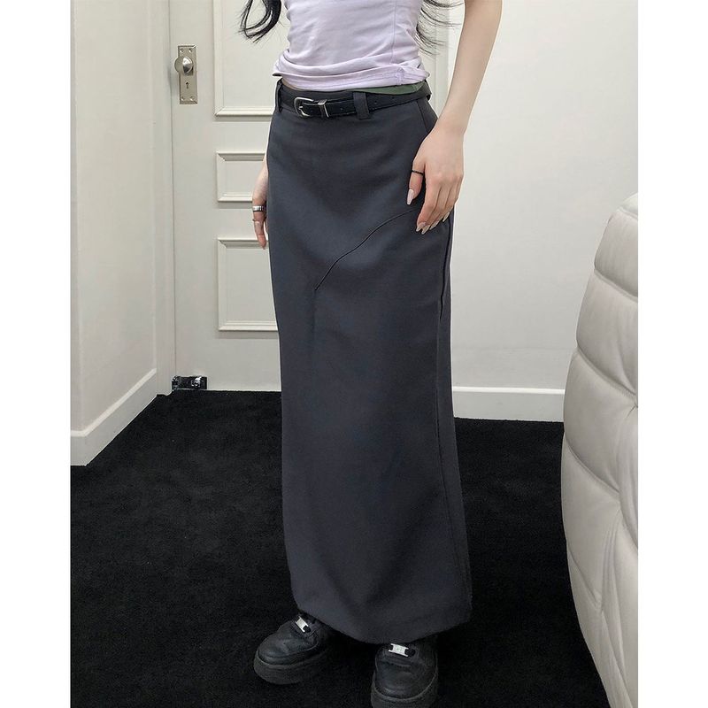 Curved Maxi Skirt