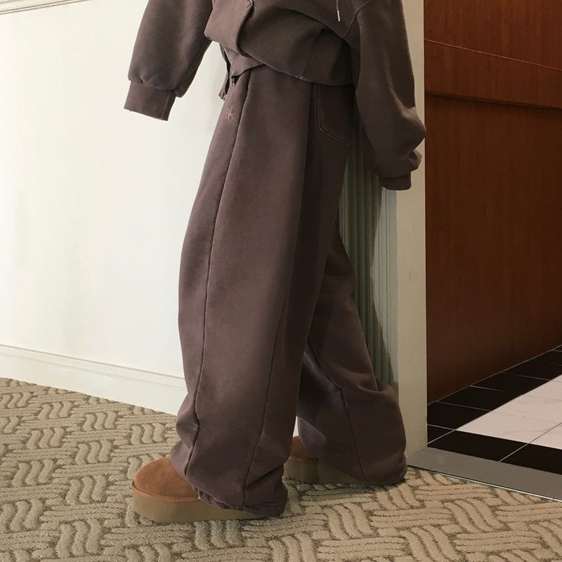 [BELLIDE MADE] Ritz, BACK RAISED PIGMENT WIDE TRAINING PANTS