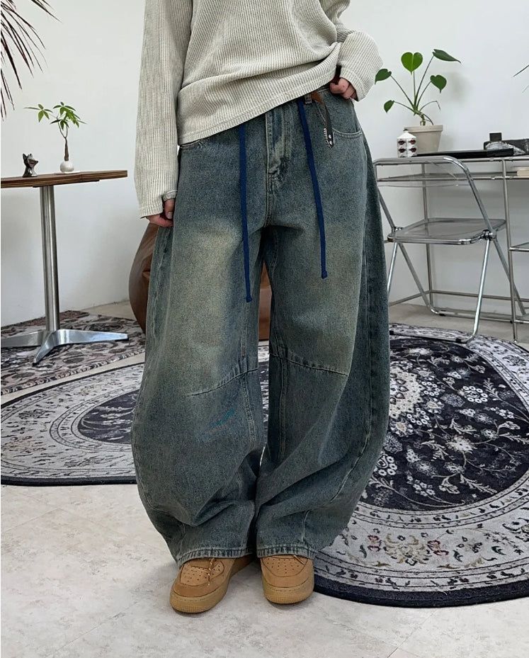 SATIIIZ（サティーズ）の「ラフカーブドウォッシュドデニムパンツ（パンツ）」