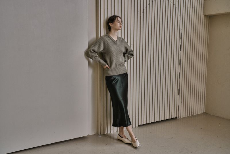 SEYMOUR SKIRT_KHAKI