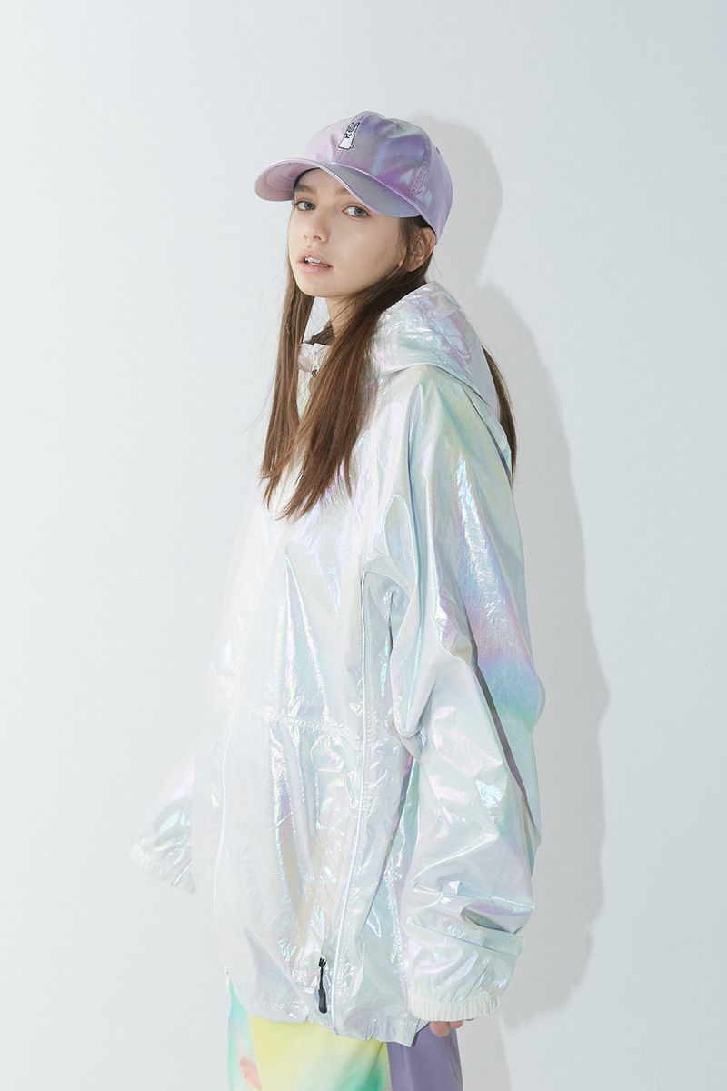 BSR2223FWCP047 GR HOLOGRAM CAP PINK