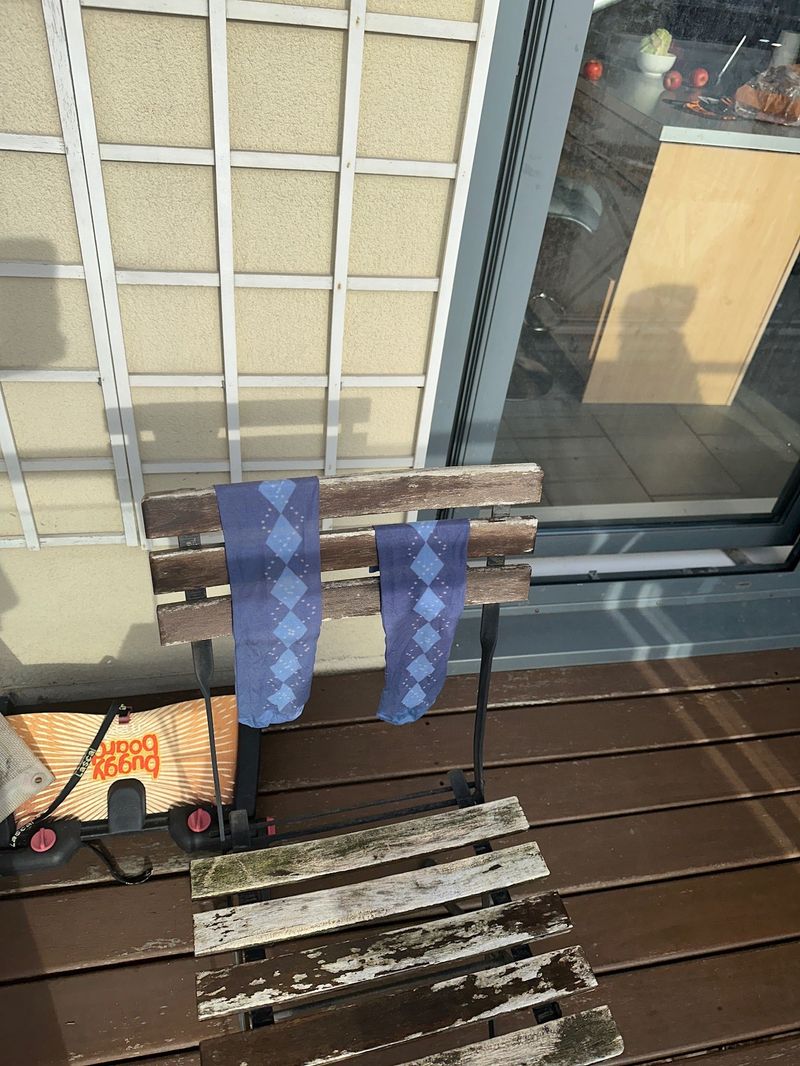 [Made] Vintage blue long socks