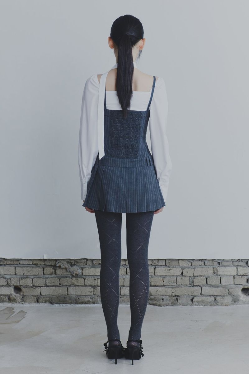 HEART TOP DRESS grey