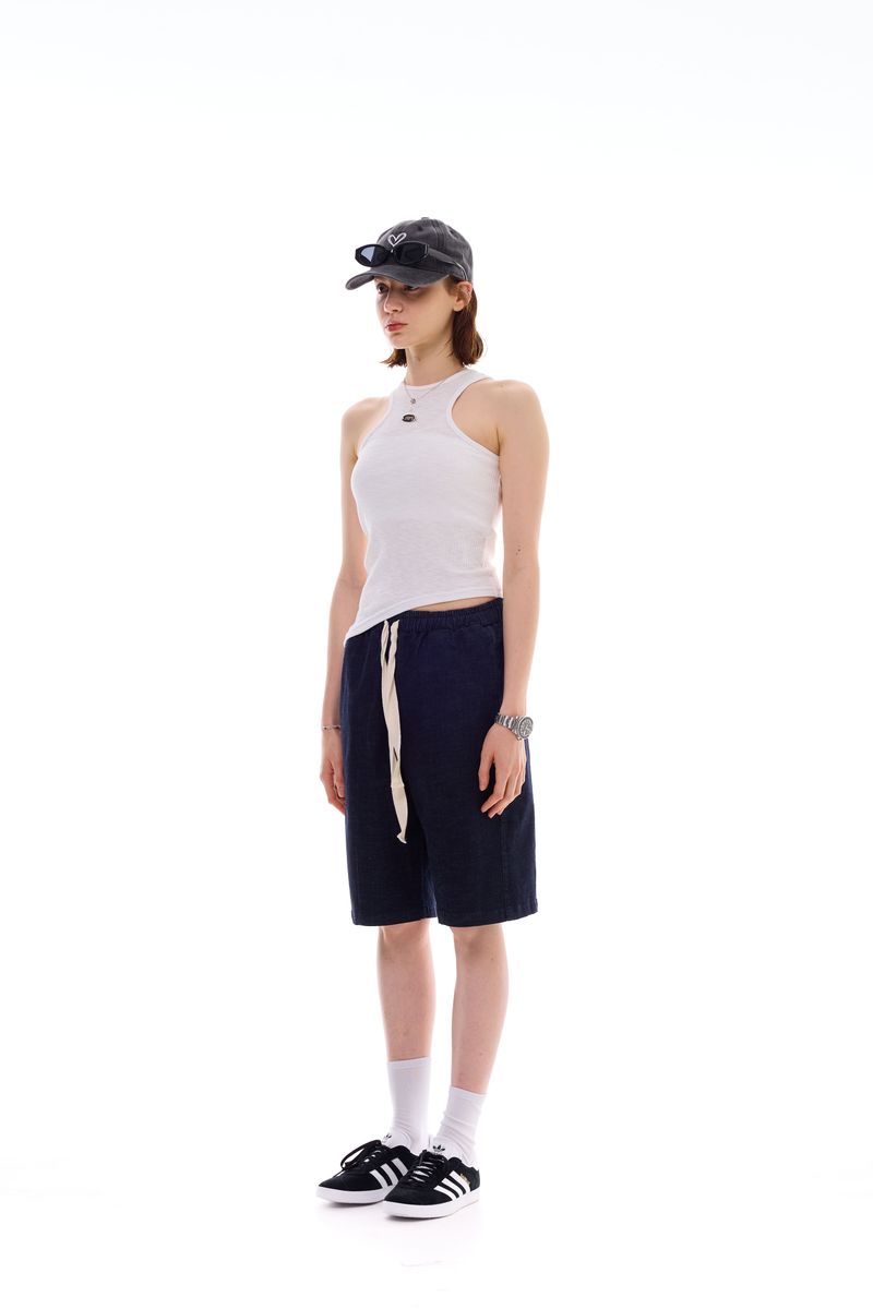 UNBALANCE SLEEVELESS TOP / WHITE