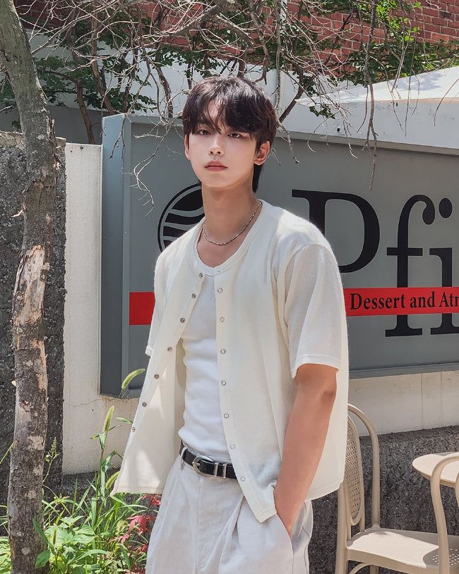 Snapd Round Short Sleeve Cardigan