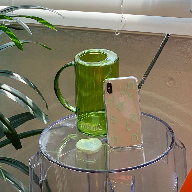 understand lettering jelly case green